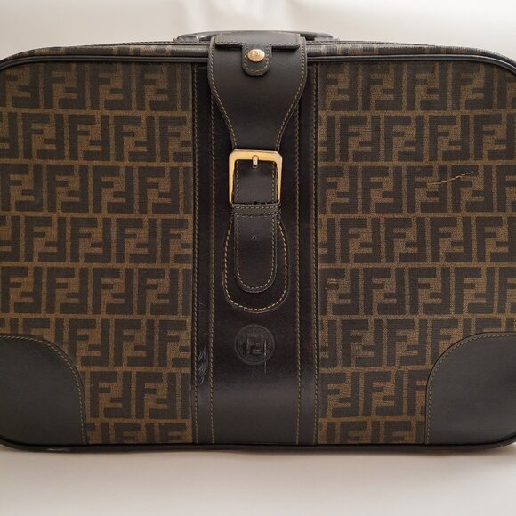 Fendi Other - Fendi 1970's Monogram-Print Suitcase